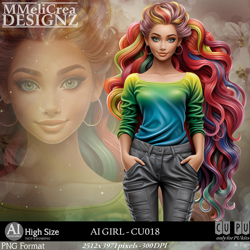 (image for) AI - GIRL CU018 (CU4PU/PNG)